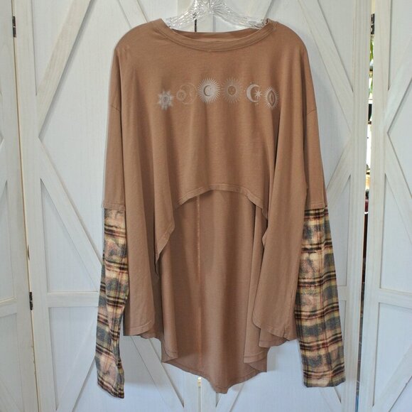 Free People x Vintage Souls Solar Line Twofer Tee - Picture 4 of 7